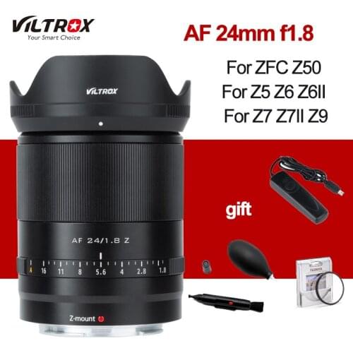 Viltrox 24mm F1.8 Z Auto Focus Large Aperture Lens Full Frame for Nikon Z Mount Camera for ZFC Z50 Z5 Z6 Z6II Z7 Z7II Z9