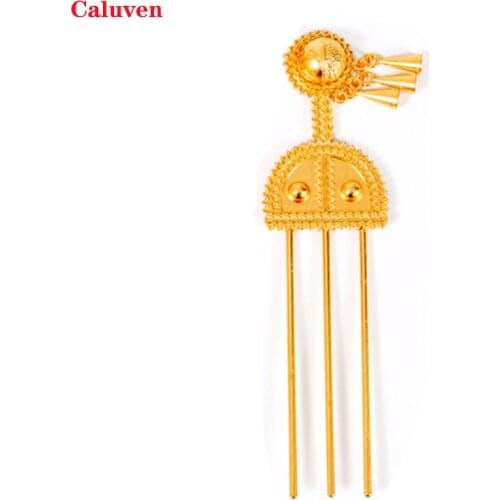 Bridal Jewerly Gold hair piece from Africa Dubai Pin /Ethiopian hairpin banasha hair sticks hair pieces African Jewelry