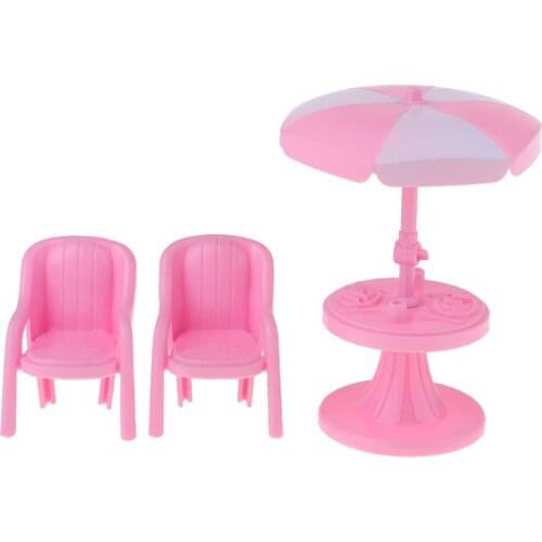 1/12 Dollhouse Miniature Furniture Tea Dessert Table Chair Set for Dolls House Garden Yard Life Scenes Decor Accessory