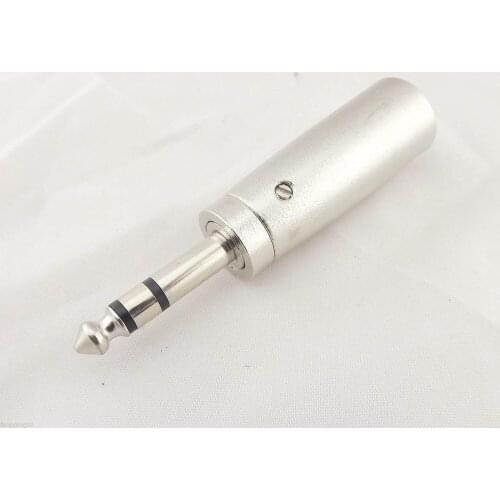 10pcs 6.35mm 1/4" Stereo Male To XLR 3 Pin Male Plug Microphone Mic/AMP Audio Adapter