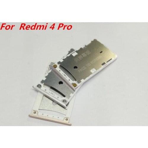 10PCS/Lot New Nano SIM Card Tray Holder Micro SD Card Slot Holder Adapter for Xiaomi Redmi 4 Pro