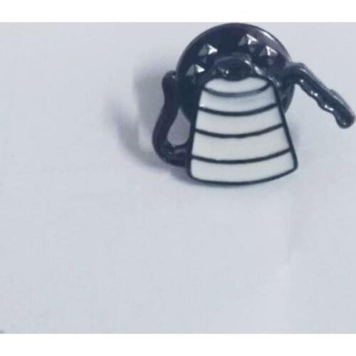 19pcs / lot fashion jewelry accessorie Metal Pot Philharmonic Filter Cup Coffee Chemex Brooch