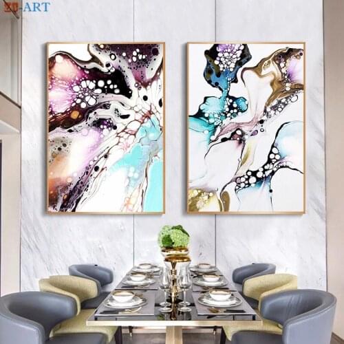 Abstract Paintings on The Wall Art Colorful Canvas Painting Large Posters and Prints Wall Pictures for Living Room Nordic Decor