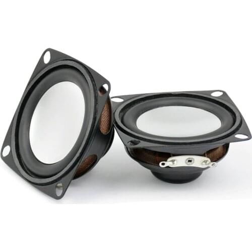 AIYIMA 2Pcs 2Inch Audio Speaker Driver 16 Core 4Ohm 3W Silver Speakers Pot Portable Loudspeaker DIY For Home Theater Sound Syste