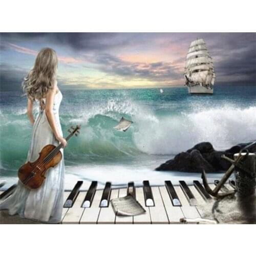 ARMYQZ5D DIY diamond painting cross stitch embroidery round diamond square diamond mosaic art living room home decoration