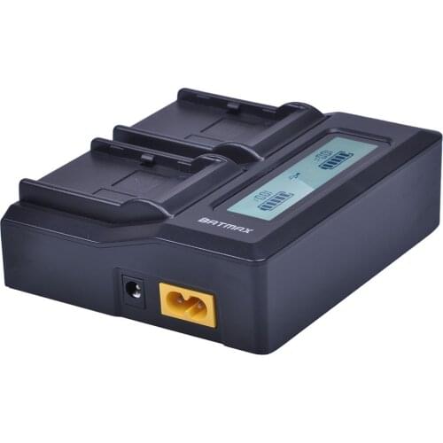 Rapid LCD Dual Battery Charger for Topcon BT 65Q BT65Q Li-Ion Battery GTS 900 and GPT 9000 Total Station