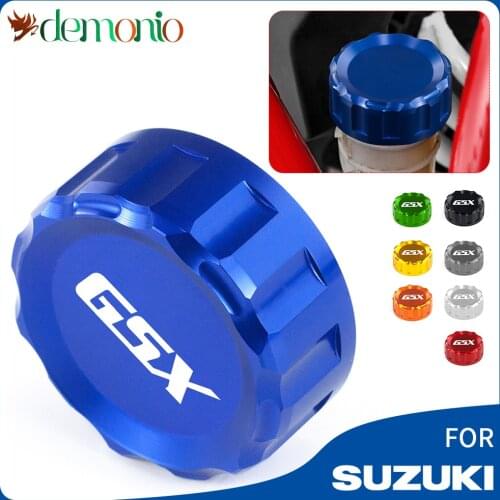Rear Brake Fluid Reservoir Cover Cap For SUZUKI GSX750F 1998-2006 2005 2004 2003 2002 2001 2000 1999 with logo gsx 750F