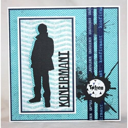 Handsome Gentleman Metal Cutting Dies Stencils for DIY Scrapbooking Photo Album Decorative Embossing Paper Cards Crafts Die Cut