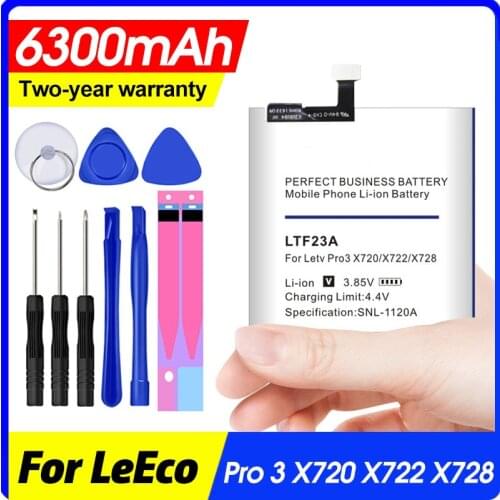 LTF23A 6000mAh Battery For Letv LeEco Le Pro 3 X720 X722 X728 Battery Replacement