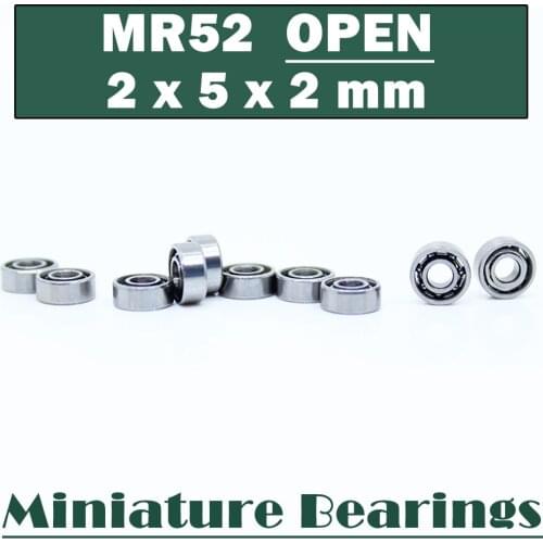 MR52 open ABEC-1 ( 10 PCS ) 2x5x2 mm Miniature Bearings bearing MR52