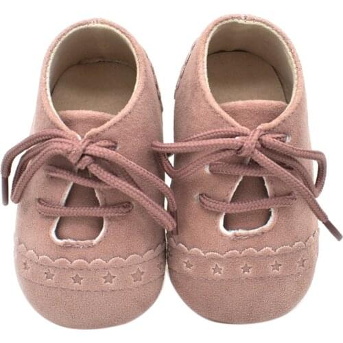 Girls and boys soft warm nubuck leather baby walkers non-slip shoes newborn baby shoes toddler shoes canvas soft sole sneakers