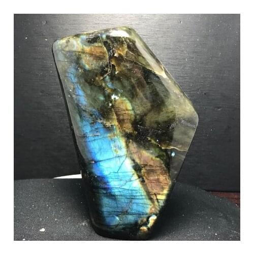 Natural blue labrador mineral irregular modification, reiki healing furnishings
