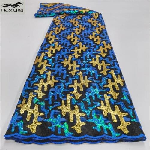Madison Latest African Lace Fabric 2021 High Quality Lace With Sequins French Lace Fabric For Nigerian Wedding Dress
