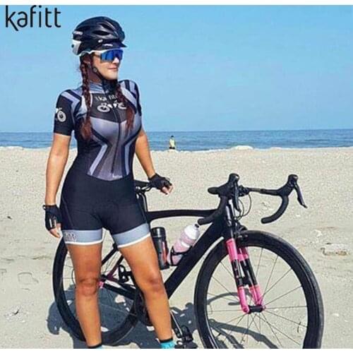 Kafitt 2021 New Summer Womens Professional Triathlon Clothes Cycling Tights Maillot Ropa Ciclismo Jumpsuit Jumpsuit