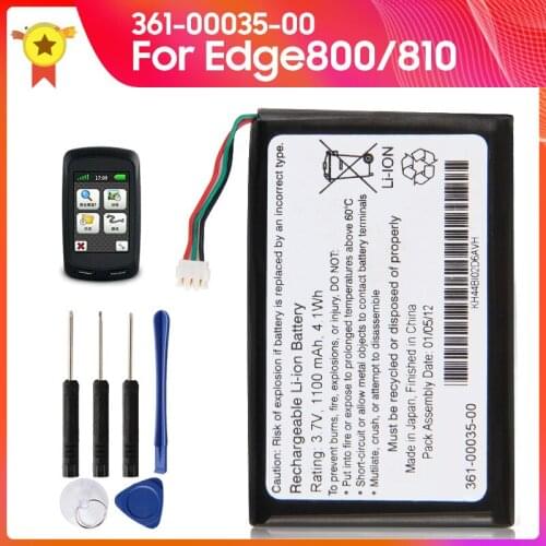 Genuine Replacement Battery 361-00035-00 for Garmin Edge 810 800 Original Battery 1100mAh +Tools 3.7V
