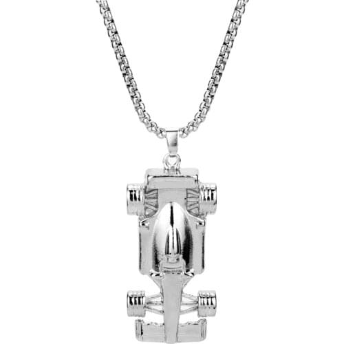 Racing Car Pendant Necklace Motor Gear Necklace цепь Bling Chain Men Necklace