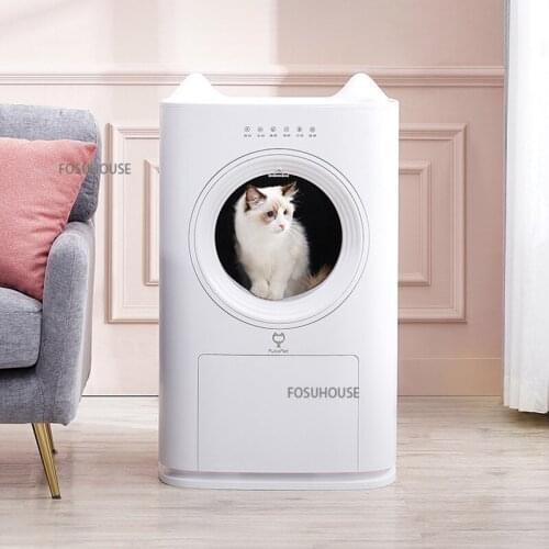 Fully Automatic Litter Box Smart Cat Toilet Deodorizing Feces Scooping Machine Electric Fully Enclosed Extra Large Litter Box