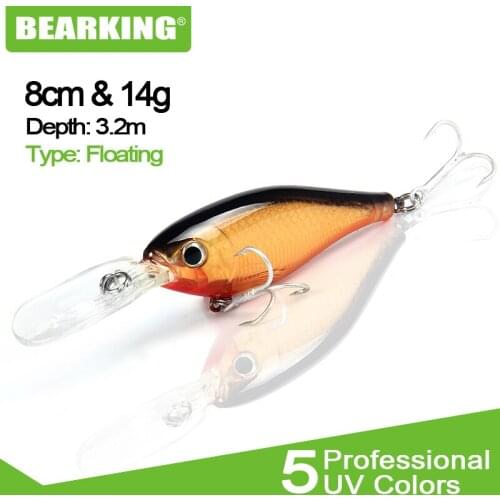 Bearking Excellent action 2017 fishing lures minnow,shad quality professional hard baits 8cm/14g HOT MODEL penceilbait crankbait