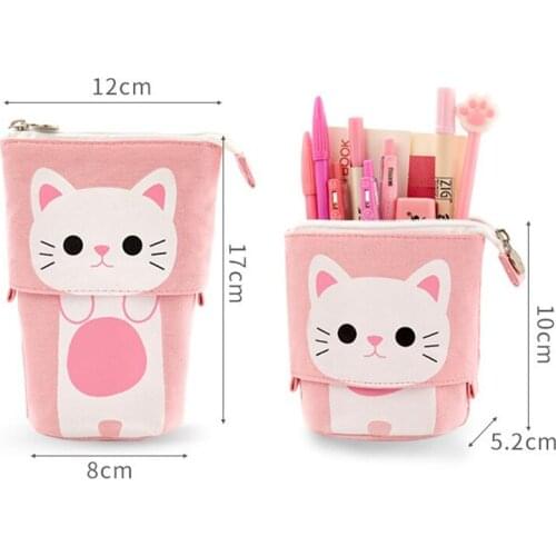 Pop-up Pencil Case Cute Multifunctional Pen Holder Stationery School Office Supplies SUB Sale