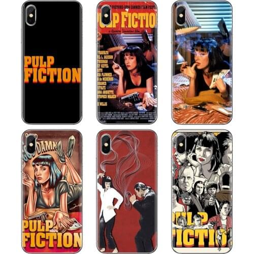 For Samsung Galaxy A10 A40 A50 A70 A3 A5 A7 A9 A8 A6 Plus 2018 2015 2016 2017 Pulp Fiction Move poster Bling Silicone Phone Case