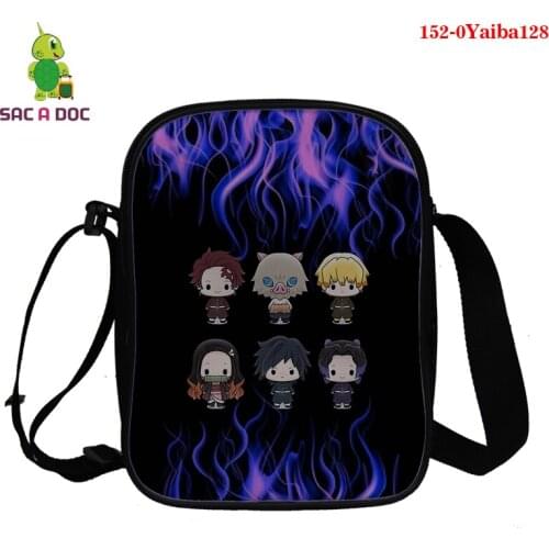 Kimetsu No Yaiba Women Messenger Bag Casual Tote Womens Handbags Shoulder Handbags 3d Print Capacity Bags for Men Messenger Bag