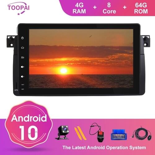 TOOPAI Android 10 For BMW E46 M3 Rover 3 1998-2005 Can Bus GPS Navigation Multimedia Player IPS SWC Auto Radio Stereo Head Unit