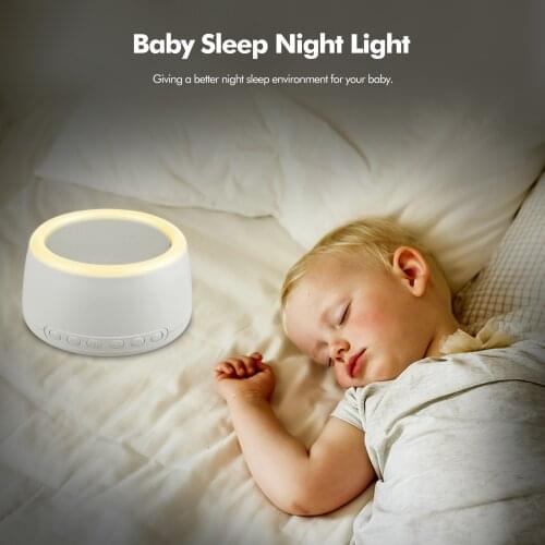 USB White Noise Machine Sleep Desktop 30 Soothing Sounds&Timer/Loop Playback BT Connection with Colorful TouchControl NightLight