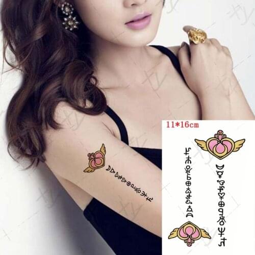 Waterproof Temporary Tattoo Sticker Fairy Magic Wand Flash 3d Butterfly Flower Body Art Arm Fake Sleeve Tatoo for Women Men Kids