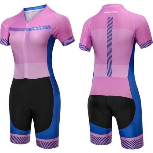 Cycling Jersey One-Piece Womens Swimsuit 2021 Summer Bicycle Clothing Bodysuit Woman Set With Triathlon 3D Pad Maillot Ciclismo