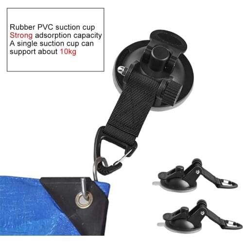 1/2 PCS Outdoor Suction Cups Tent Sucker Awning Tie Downs with Hooks for Pool Tarps Securing Hook Universal
