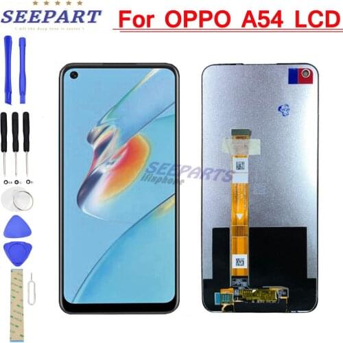 6.3-inch LCD monitor for OPPO A54 LCD touch screen screen sensor assembly, for replacement of OPPO A54 LCD monitor