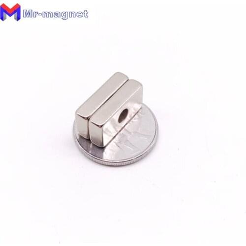 50pcs 25*10*5mm Super Strong Block Cuboid Neodymium Magnets 25mmx10mmx5mm Countersunk Hole 6mm Rare Earth 25*10*5-6 magnets