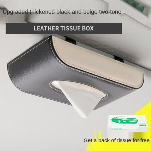 Car Hanging Tissue Box Car Interior Decoration Sun Visor Paper Extraction Car Tissue Box Car All Products
