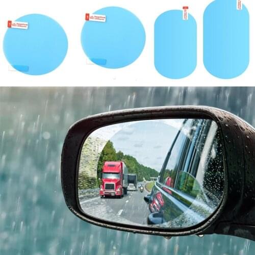 2Pcs Car Sticker Rainproof Anti-glare Film Clear Sight Safety Driving For Car Rearview Mirror Window Glass Rearview Mirror Rain