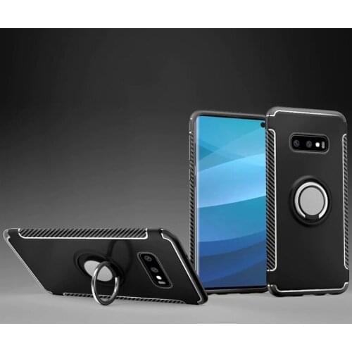 Case For Samsung Galaxy S10 Cover Capa S10 Plus finger ring stand holder magnet TPU soft case For Galaxy S10E case kimTHmall