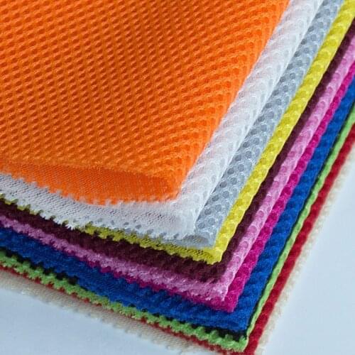 3D Air Spacer Sandwich Mesh Fabrics PET Hygrolon Heavy Seat Cover Soft Thick Breathable Sport Wear