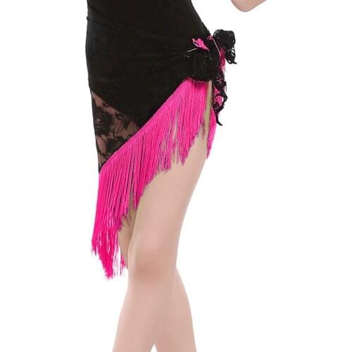 Kids Latin Dance Skirt Ballroom Tango Salsa Cha Cha Latin Dress For Women Child Square Dance Short Dress Lace Dance Clothes