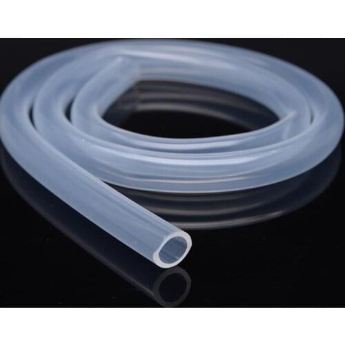 5ms Tansparent Silicone Rubber Hose 2 3 4 5 6 7 8 10 mm Out Diameter Flexible CO2 Laser tube mounting material Silicone tube