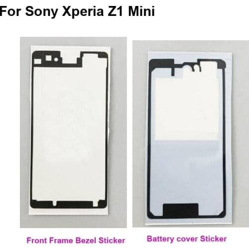 Adhesive Tape For Sony Xperia Z1 mini 3M Glue Front LCD Supporting Frame Sticker Back Battery cover Tape For Xperia Z 1 mini
