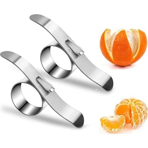 Kitchen Gadgets Orange Peeler Stainless Steel Lemon Peel Remover Fruit Vegetable Tools WXV Sale