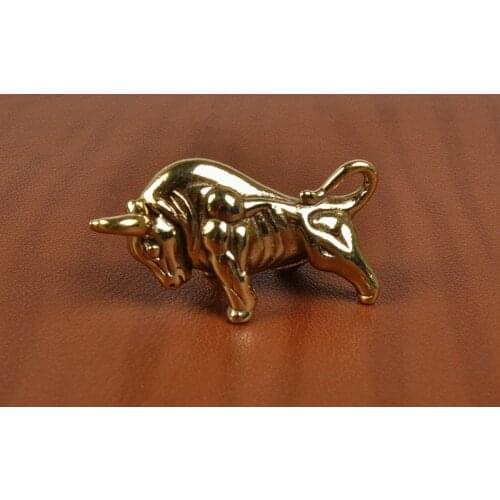 High quality brass bull keychain 3D animal car key chain key holder creative portachiavi chaveiro llaveros hombre