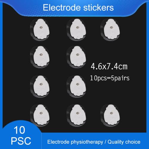 Masajeador Non-woven Electrico Electrode Pad Self Adhesive Sticker Snap for Tens Therapy EMS Unit Electrical Muscle Stimulator