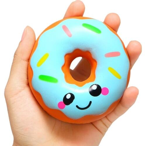 Cute Kawaii Donut Squeeze Soft Squishy Slow Rising Simulation Sweet Scented Stress Relief Toys Kids Baby Birthday Christmas Gift