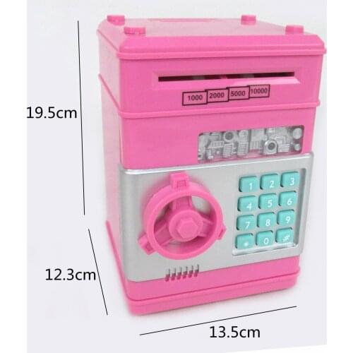 Cartoon automatic roll money machine coin large ATM password piggy bank yanchaoji children creative toys gift