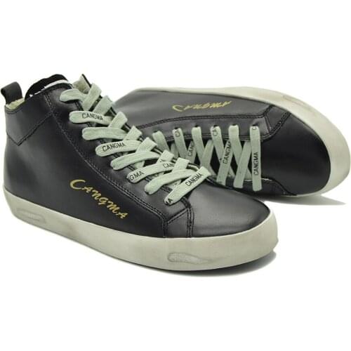 CANGMA Luxury Brand Designer Sneaker Black Footwear Mans Casual Shoes Sneakers Male Shoes Mid Men Adult 2021