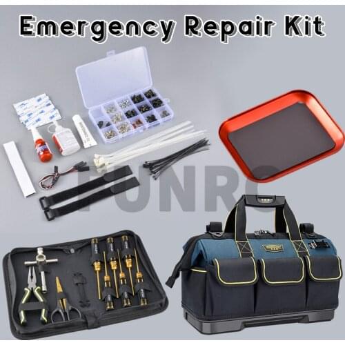 Outdoor Emergency Repair Kit Toolkit Set Bandage Tie Screw Box Glue Screwdriver Tool for RC Remote Control Car