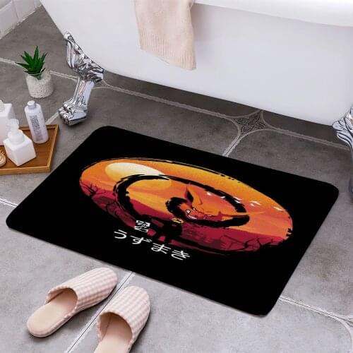 Uzumaki Night Anti-slip Doormat Vacuuming Water Absorbing Kitchen Bedroon Bath Floor Mats Home Entrance Home Decora