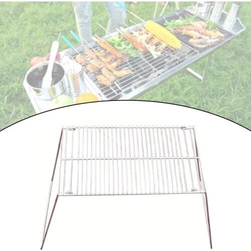 Foldable Stove Rack Portable Ultralight Barbecue Grill Mini Stainless Steel Outdoor Camping Pot Stand 32*25*18cm