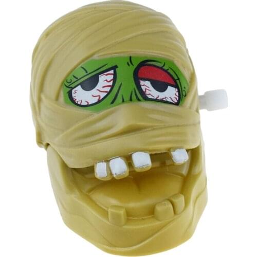 1Set April Fool’s Props Prank Toy Realistic Mummy Trick Toy for Entertainment Crawling Head Novelty Toy for Party