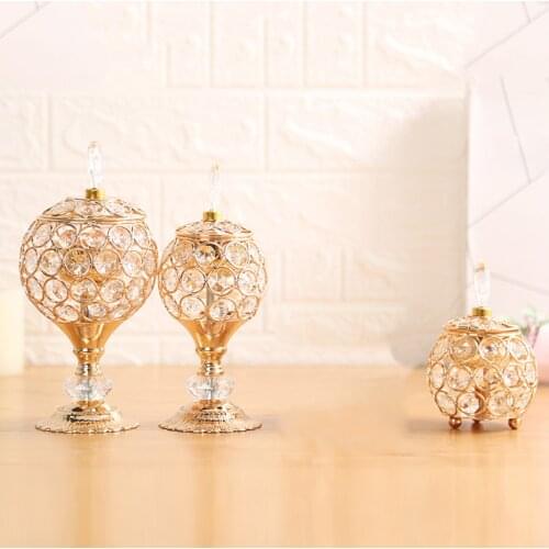 Modern Incense Burner Crystal Coil Corn Incenses Holder Burning Stove Shelf Censer Decoration Fragrance Diffuser